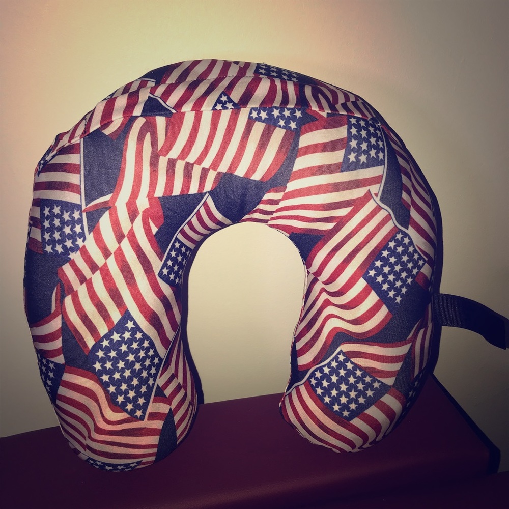 American flag travel/neck pillow